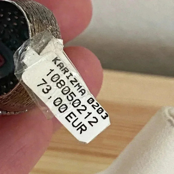 High End Unique Turkish Rhinestone Statement Ring - Picture 5 of 7